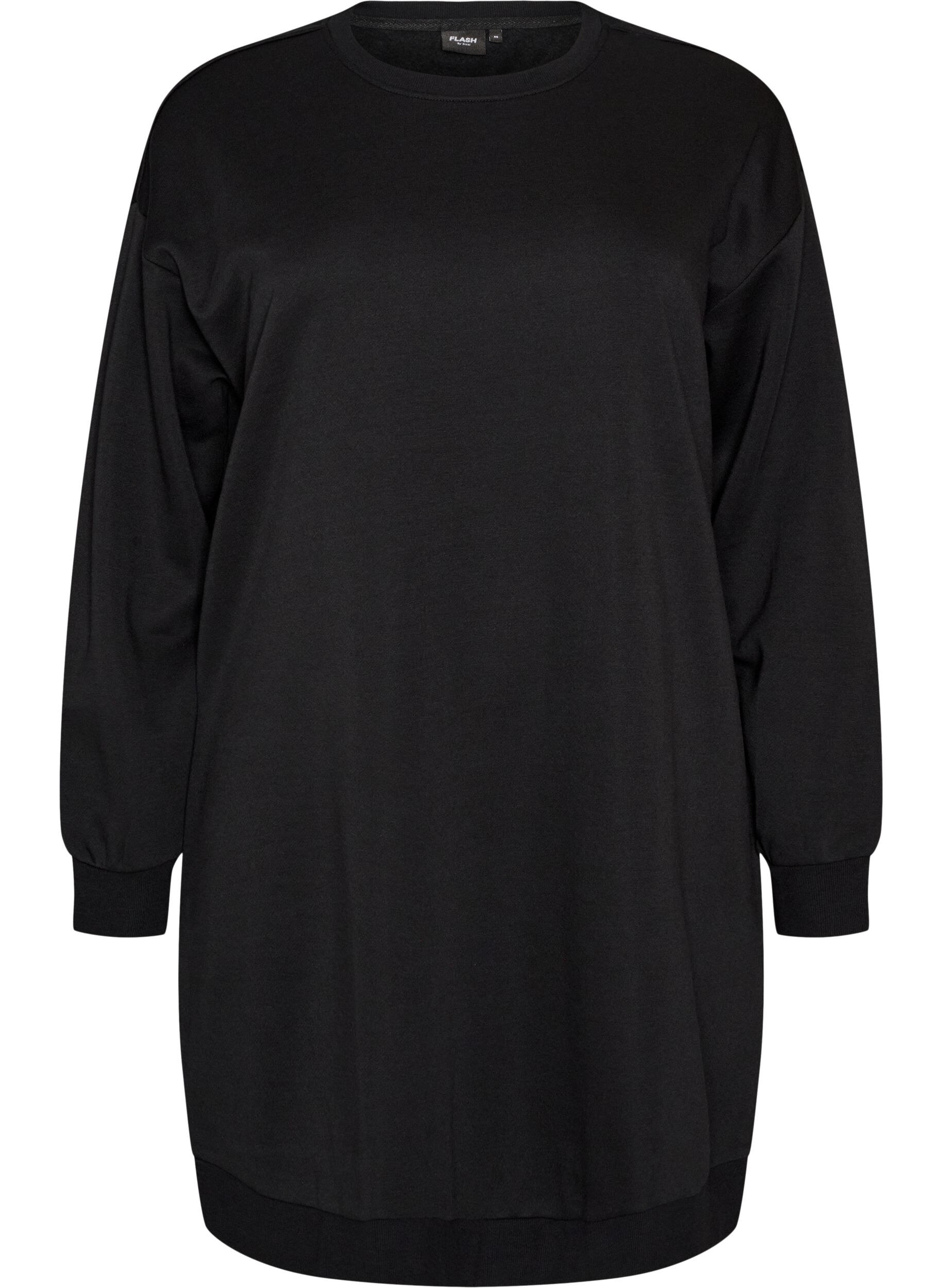 FLASH - Losse sweatshirtjurk met zakken