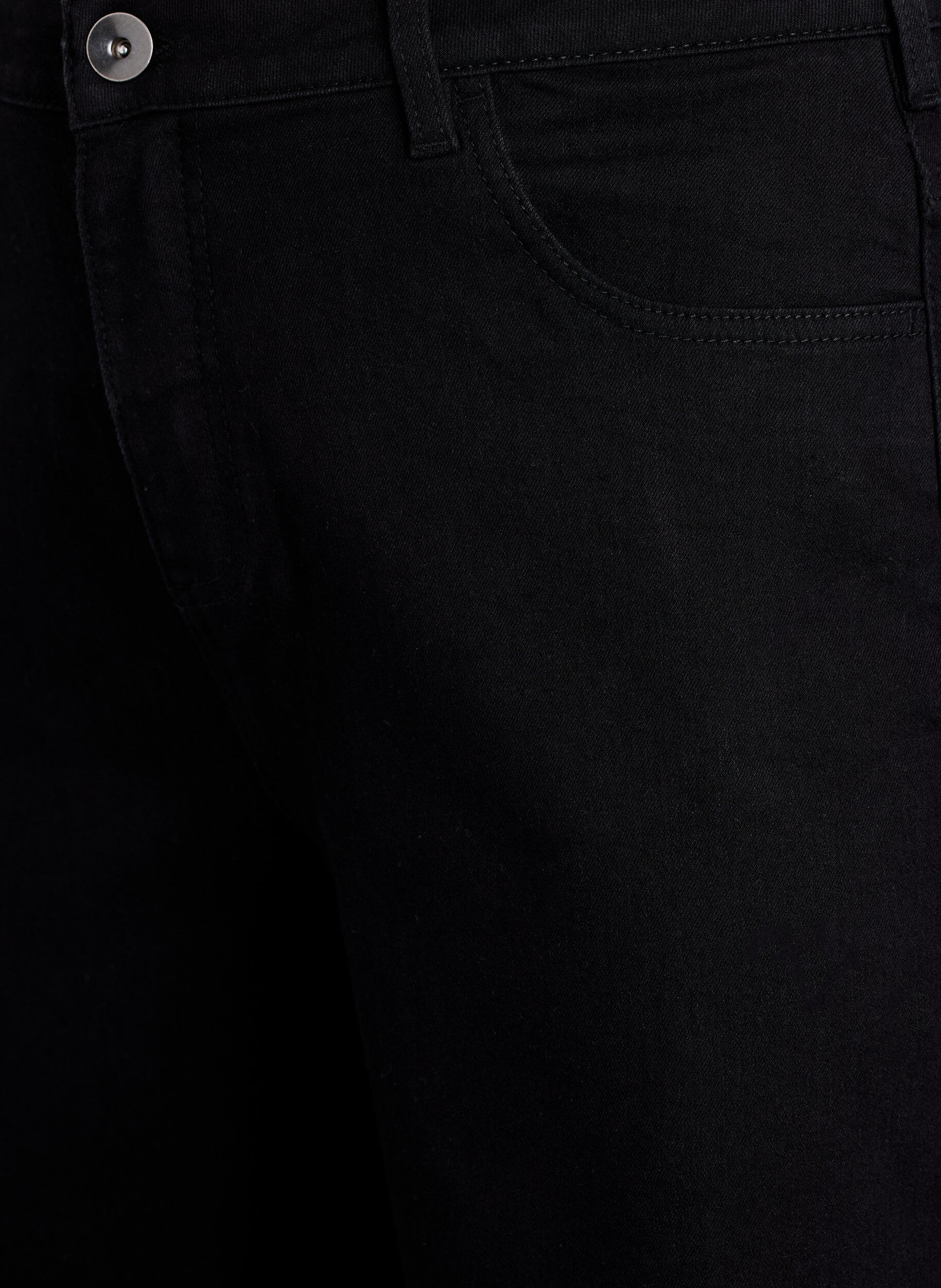 Zizzi Short en jean ample &agrave; taille haute, Noir, Packshot image number 2