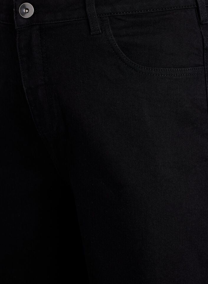 Short en jean ample &agrave; taille haute, Noir, Packshot image number 2