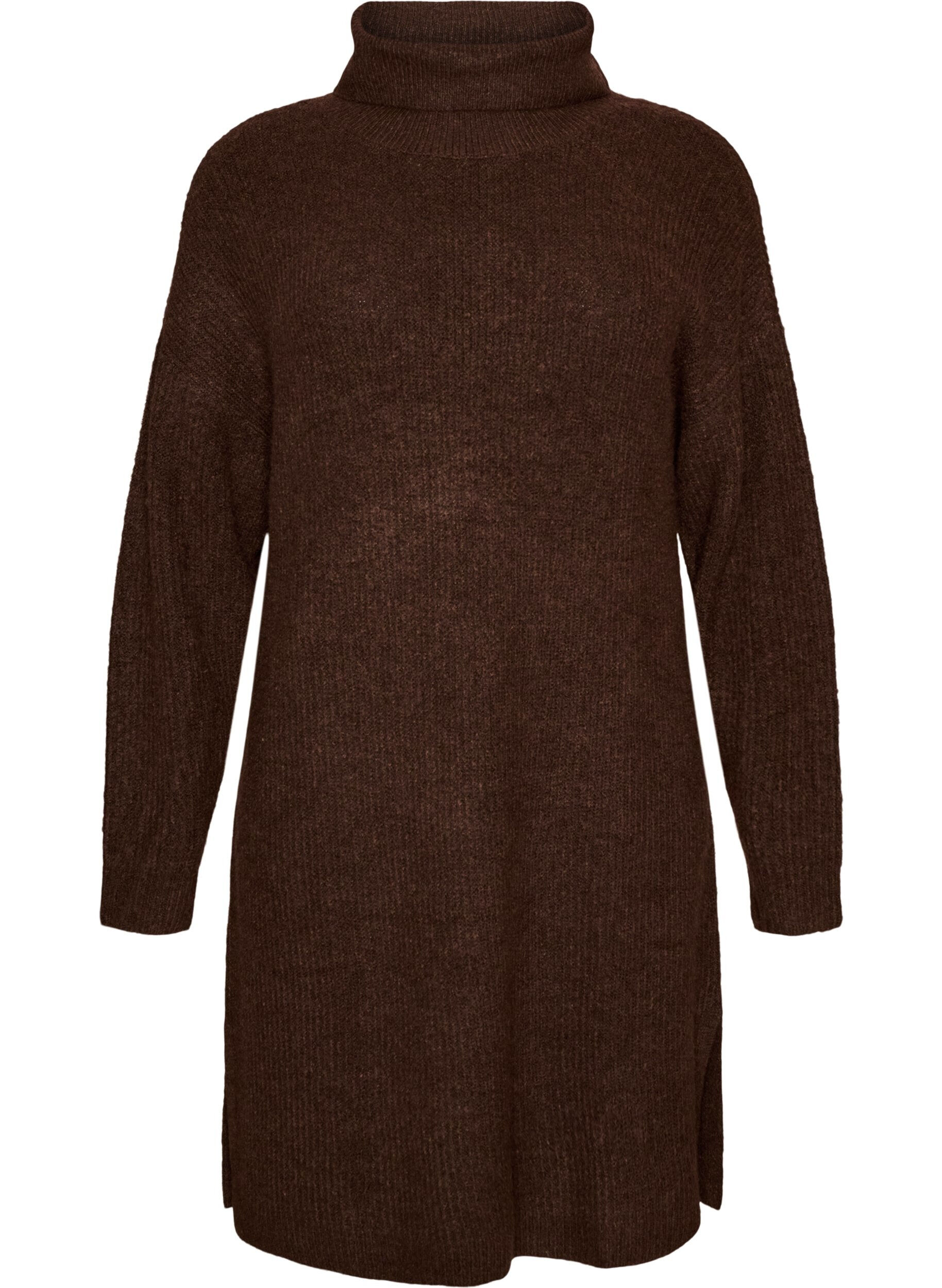 FLASH - Gebreide jurk met col