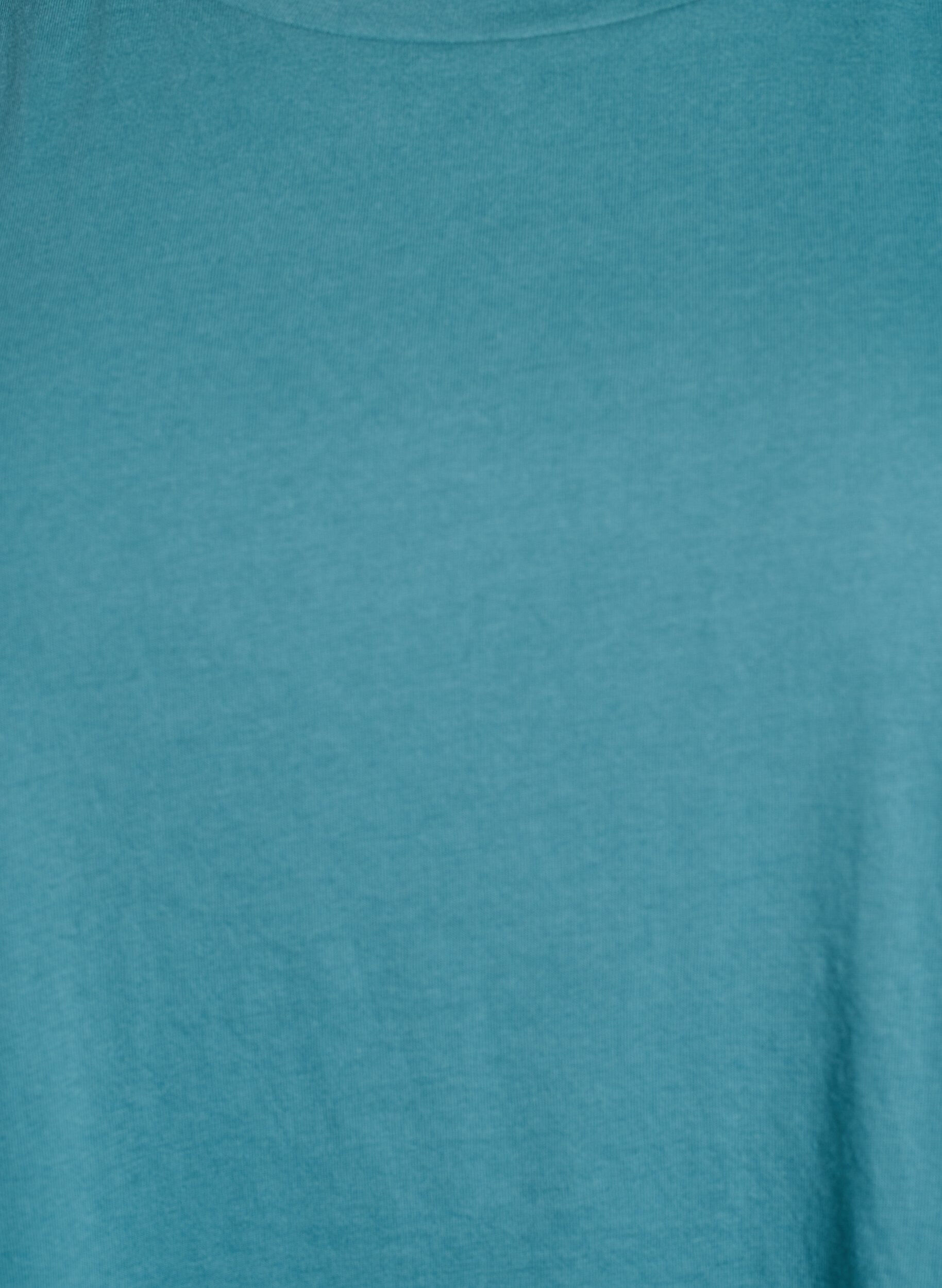 ZizziT-shirt met korte mouwen in een katoenmix, Blauw, Packshot image number 2