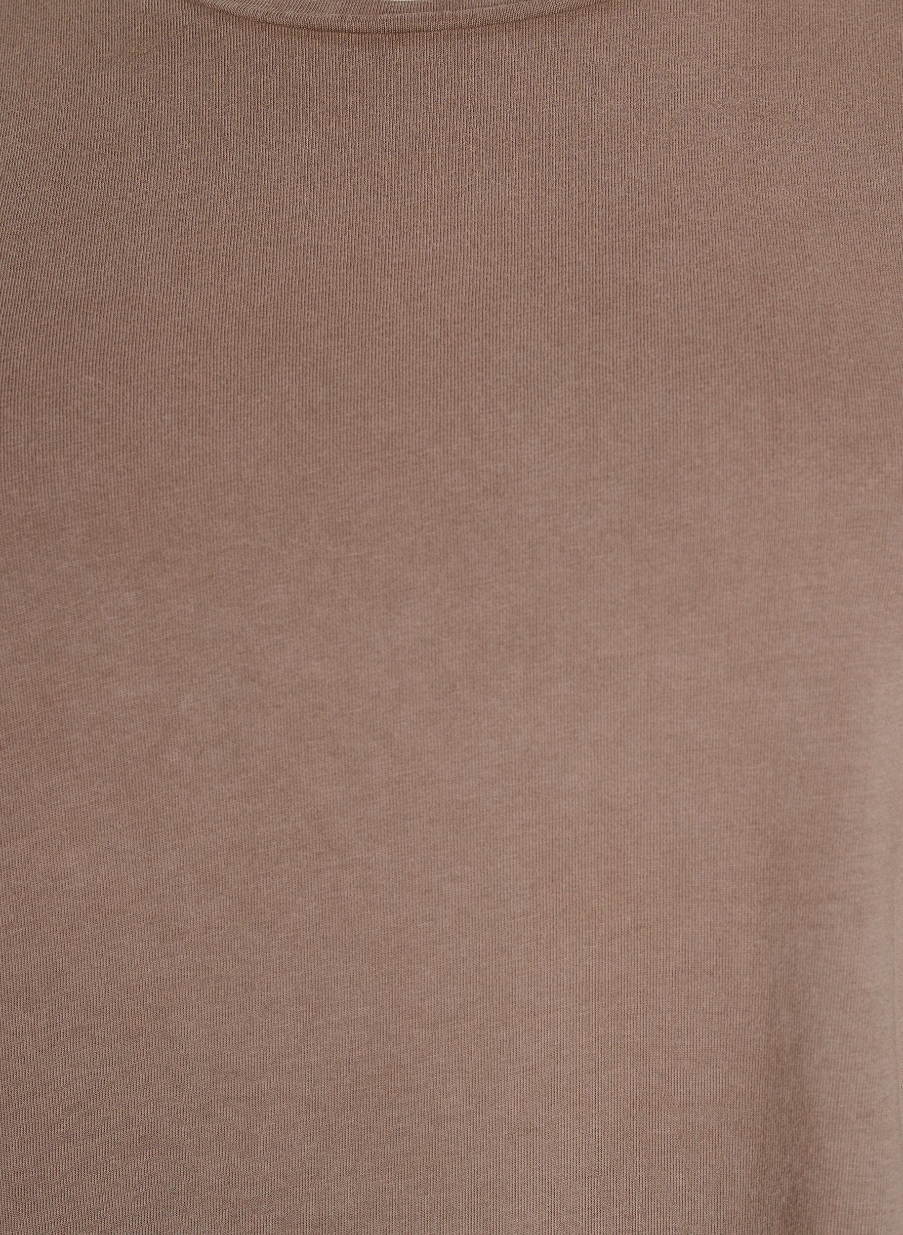 ZizziKorte A-lijn jurk met een gewassen look, Bruin, Packshot image number 2