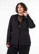 Blazer met kanten rand, Zwart, Model image number 0