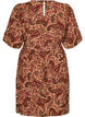 Robe &agrave; imprim&eacute; cachemire et ceinture &agrave; nouer, Marron, Packshot image number 1