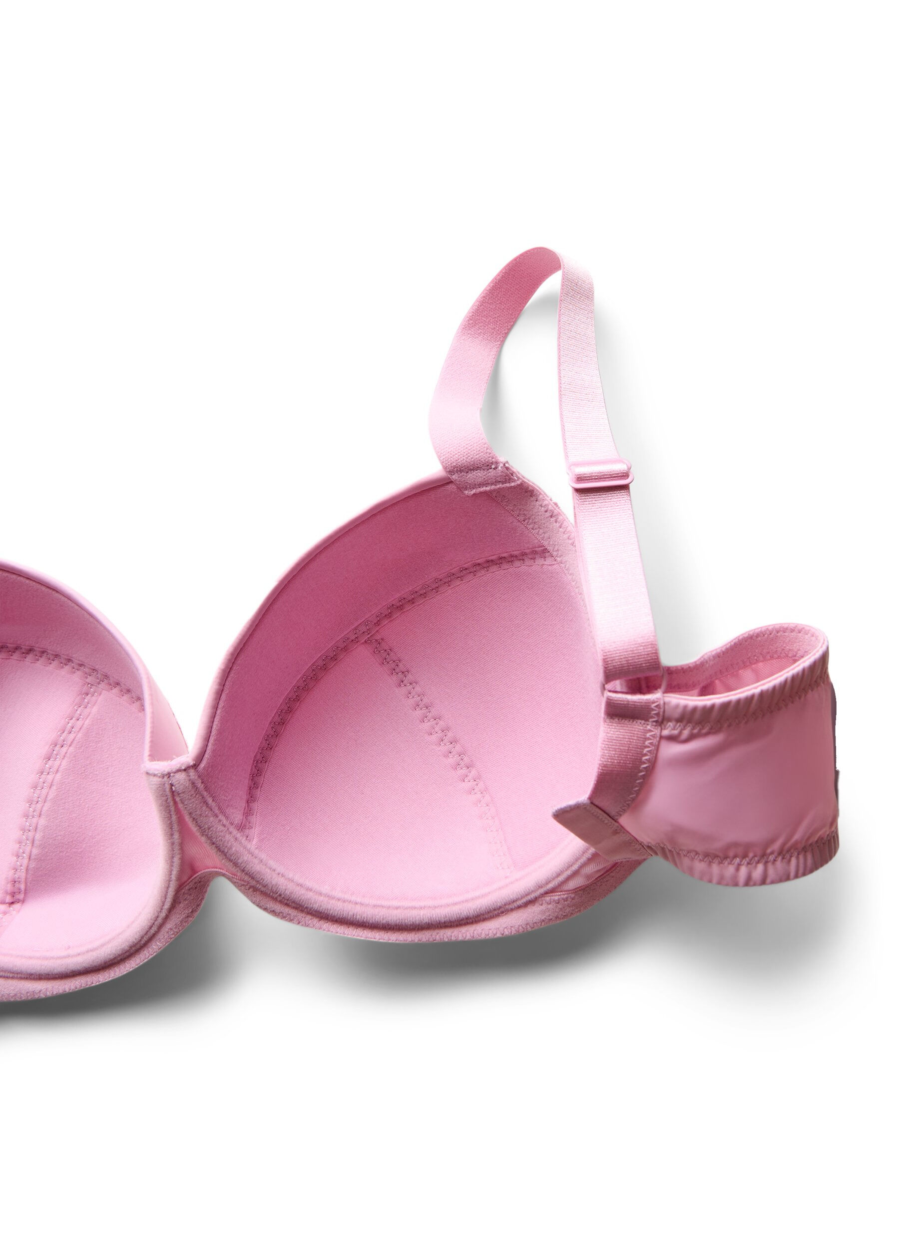 ZizziVoorgevormde BH met beugel en kanten details, Paars, Packshot image number 3