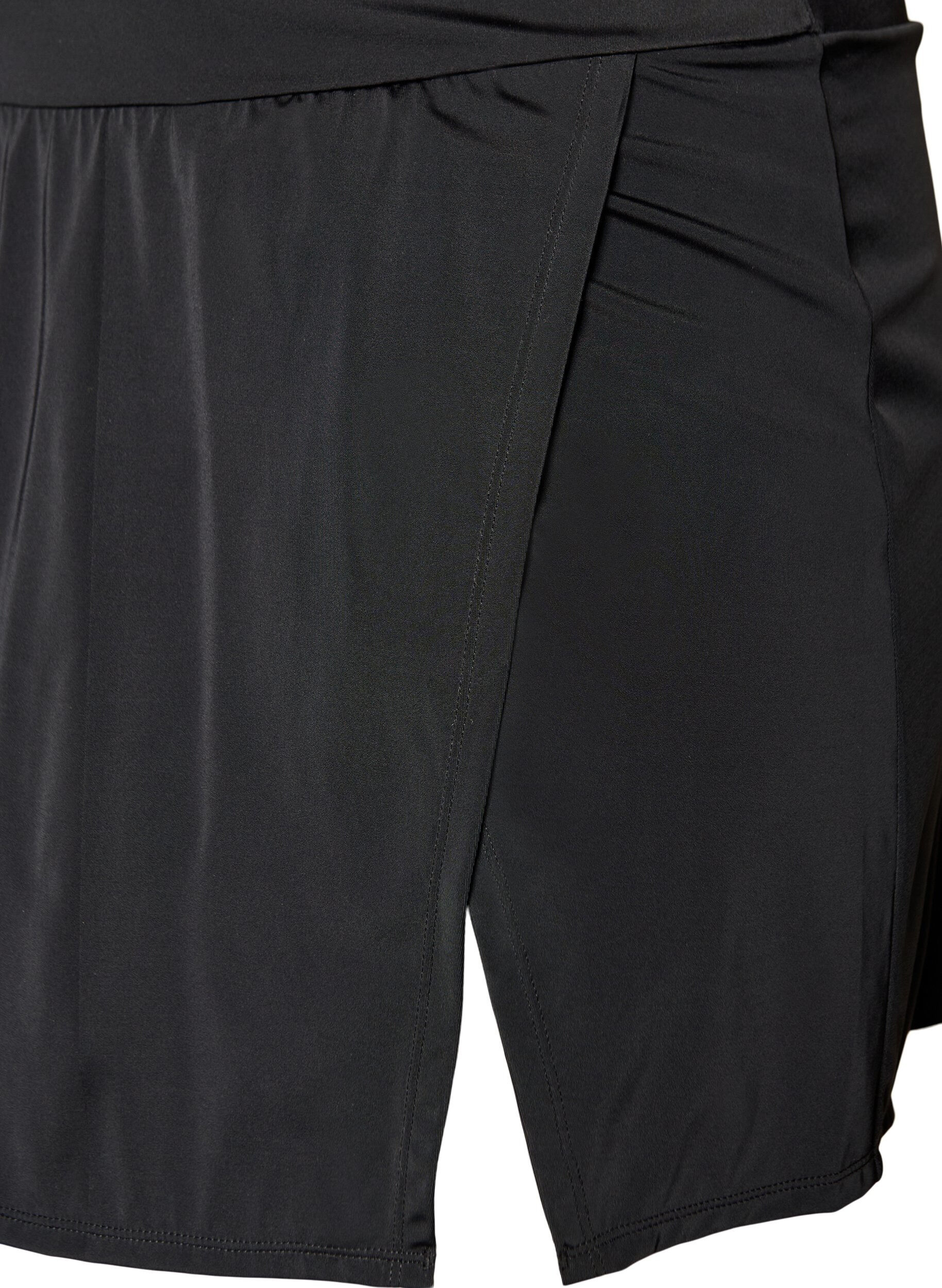 ZizziBikinibroekje met slip en wikkel-effect, Zwart, Packshot image number 2