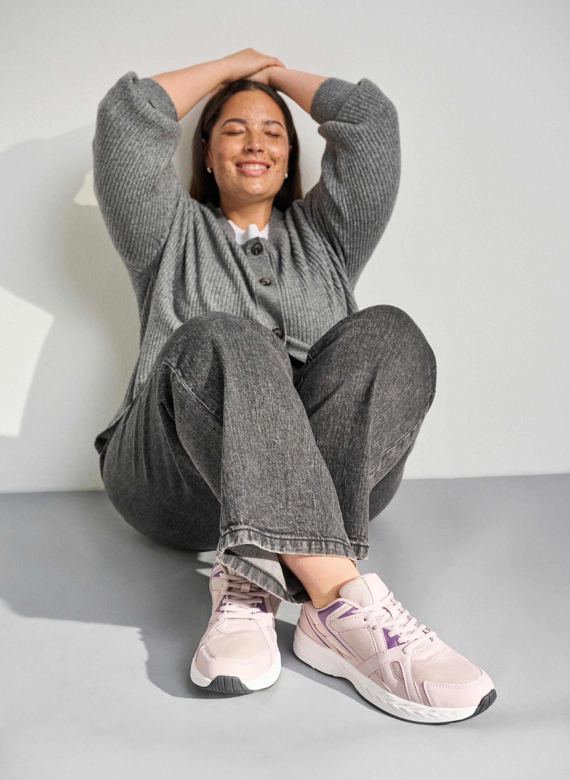 ZizziWide fit - Sportieve sneakers, Roze, Image image number 0