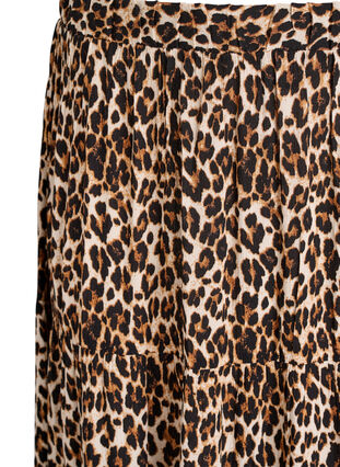 ZizziLange rok met elastiek in de taille, Leopard AOP, Packshot image number 2