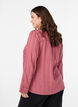 Blouse met ton-sur-ton textuur en knopen, Roze, Model image number 2