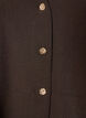 Gilet met peplumzoom en V-hals, Bruin, Packshot image number 2