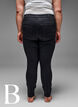 Strakke pasvorm jeans met een normale taille, Black, Model image number 5