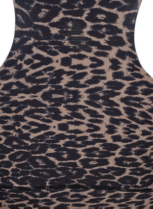 ZizziRacerback sport-bh met luipaardprint, Leo AOP, Packshot image number 3