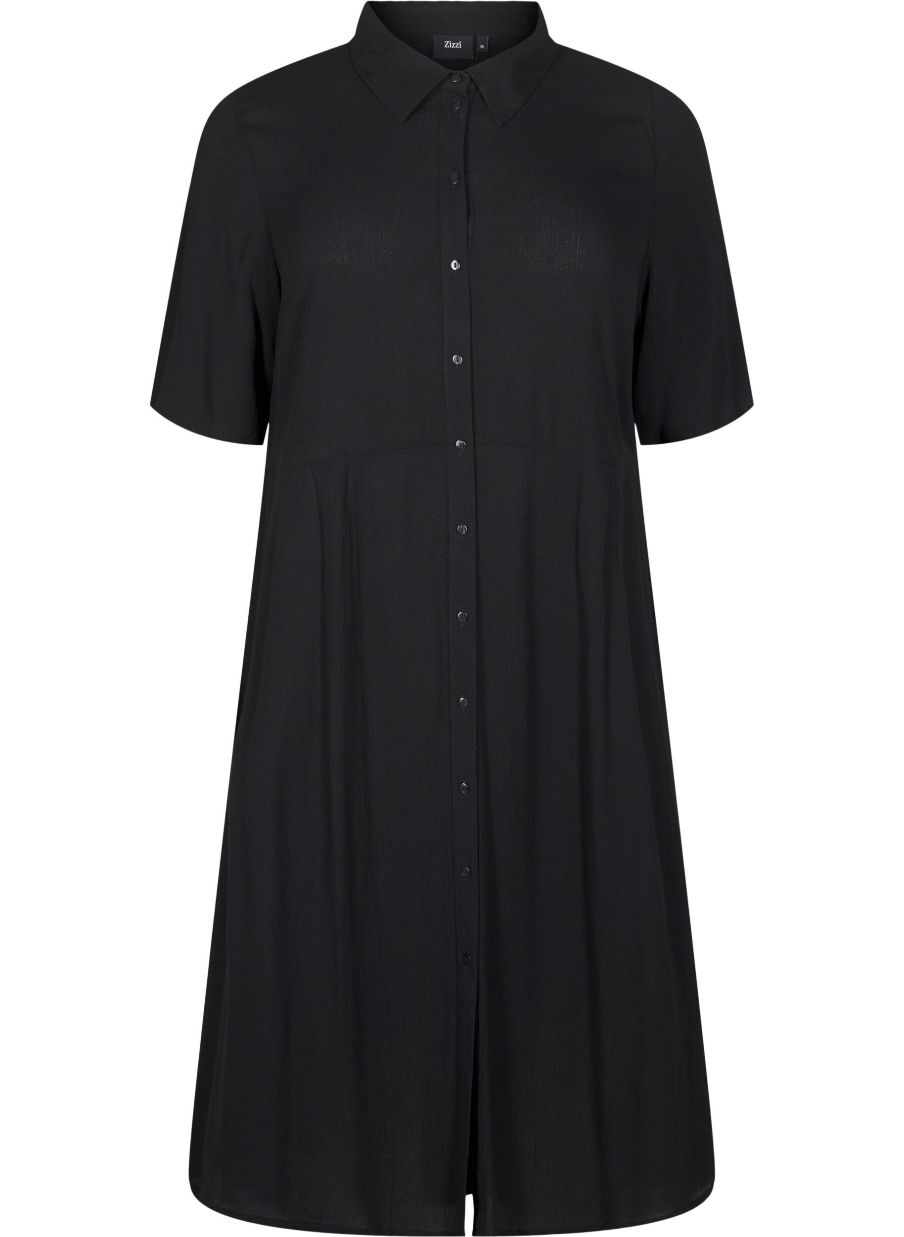 Midi shirtjurk met korte mouwen