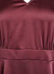 Empire feestjurk in midi lengte, Donker Bordeaux, Packshot image number 2