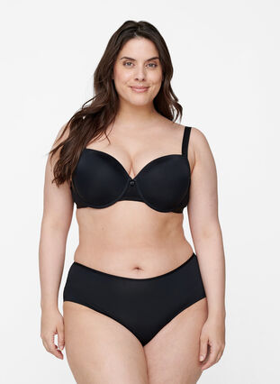ZizziVoorgevormde bh met mesh, Black, Model image number 3
