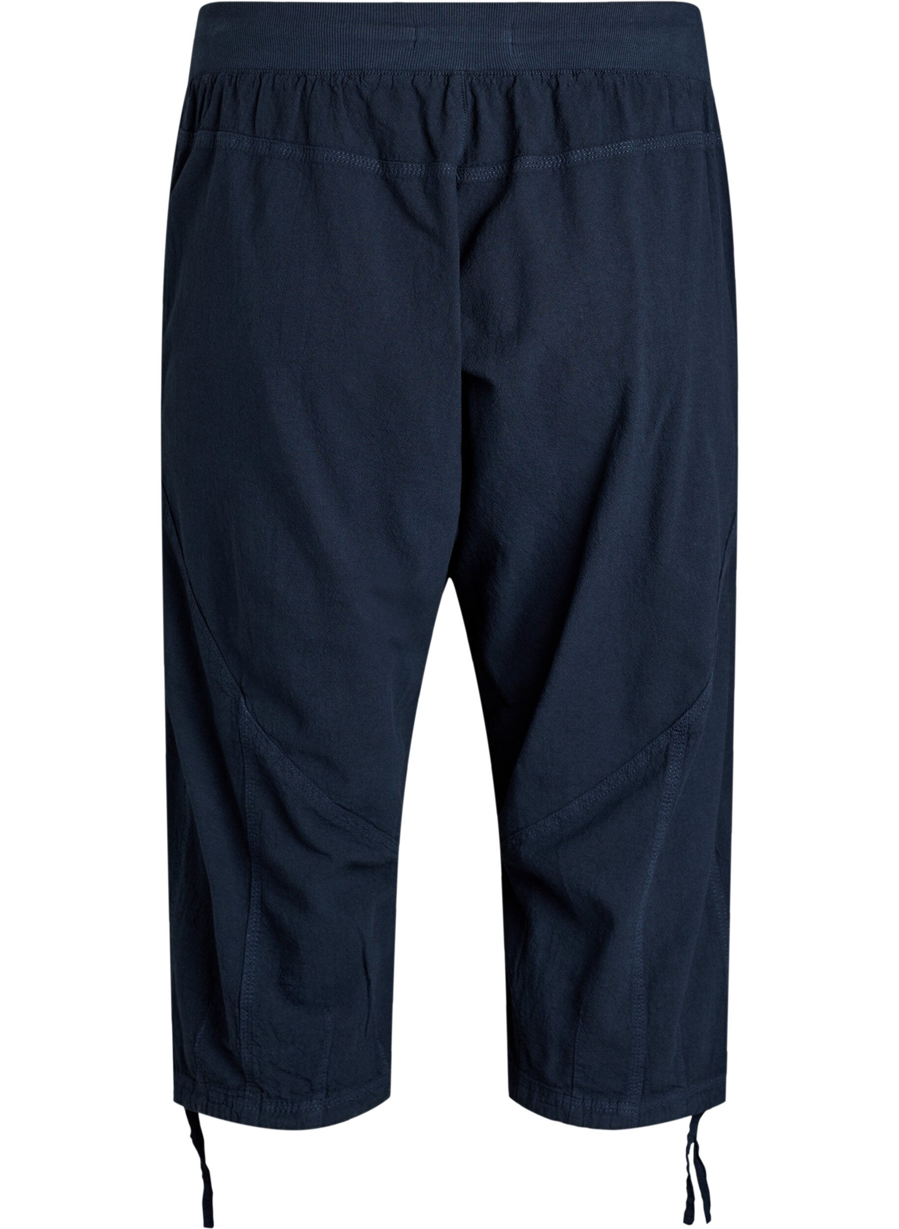 ZizziKatoenen Capri-broek, Blauw, Packshot image number 1