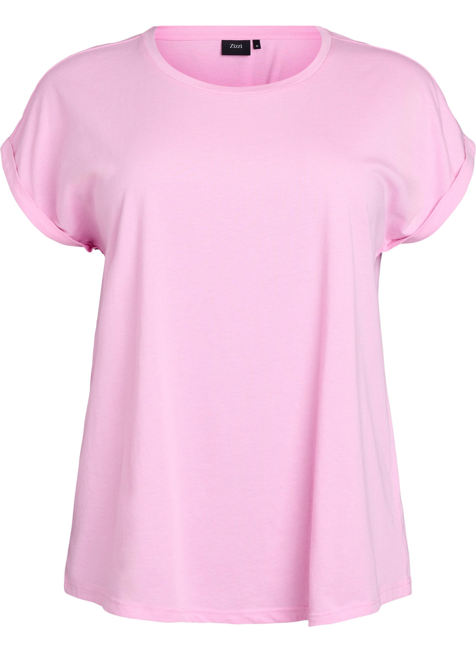 T-shirt met korte mouwen van katoenmix