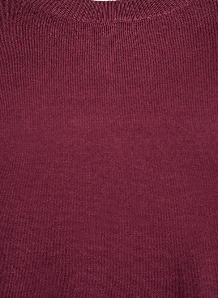 FLASH - Gebreide blouse met ronde hals, Rood, Packshot image number 2