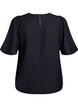 Blouse met korte, wijde mouwen, Zwart, Packshot image number 1