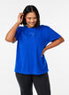 Sportief T-shirt in biologisch katoen, Blauw, Model image number 0