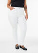 Amy super slim fit jeans met hoge taille, Wit, Model image number 2