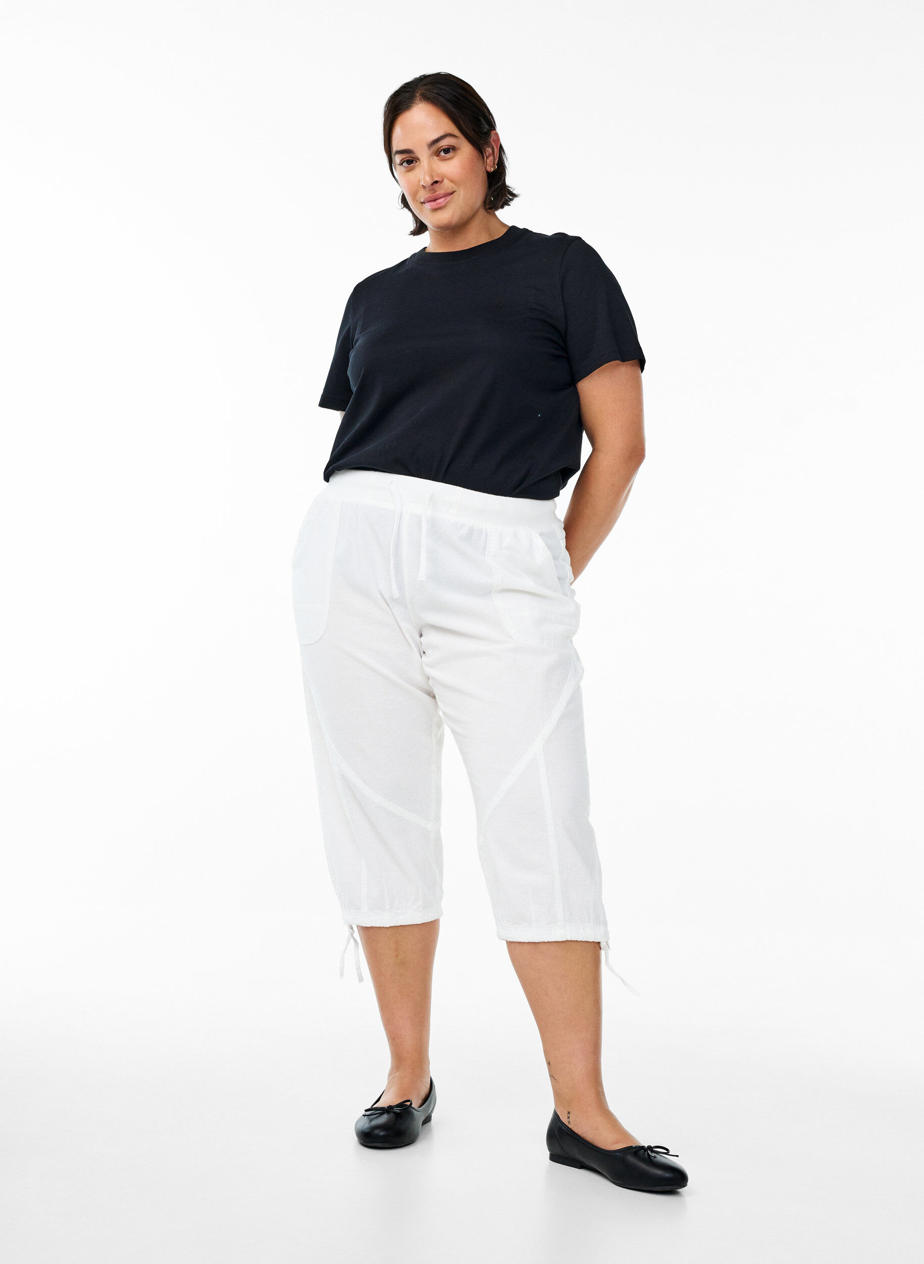 ZizziOnderbroek in katoen, Wit, Model image number 0