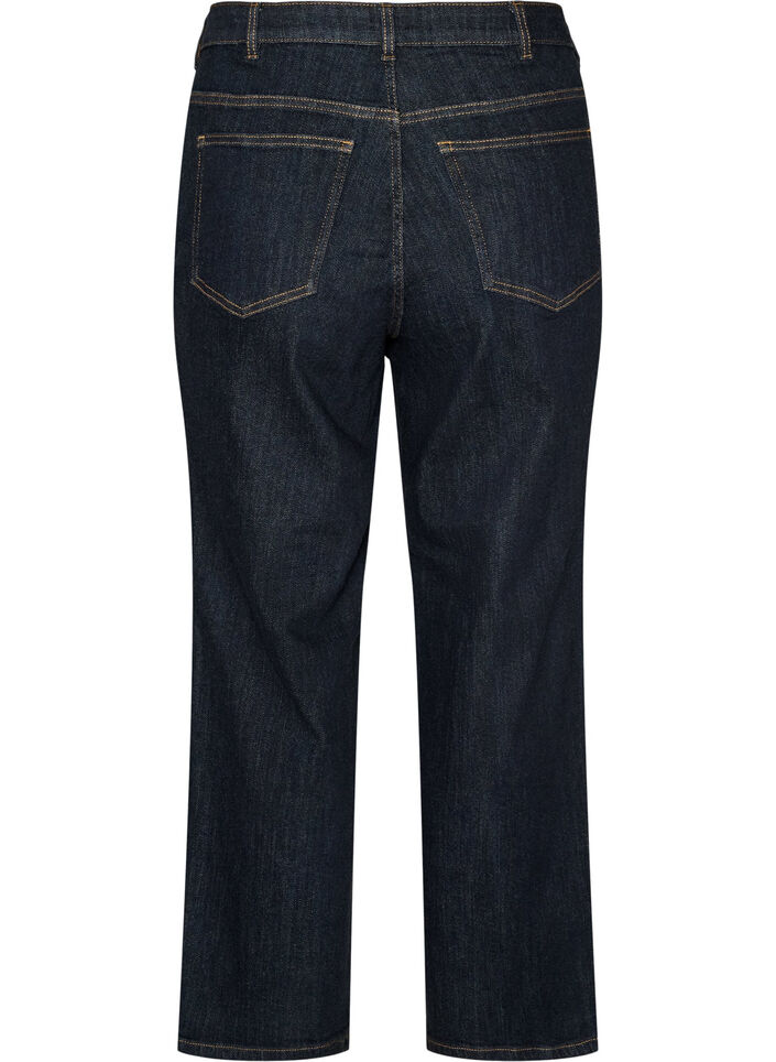 Straight-fit Kiana jeans met hoge taille, Blauw, Packshot image number 1