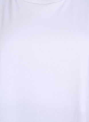 ZizziMouwloze blouse van jersey met schoudervulling, Wit, Packshot image number 2