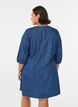 Korte denimjurk met 3/4 mouwen, Blauw, Model image number 2