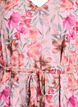 Chiffon maxi-jurk met een V-hals en ruches aan de zoom, Roze, Packshot image number 2