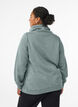 Sweatshirt met hoge kraag en zakken, Groen, Model image number 2