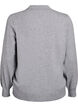 Strik blouse met kraag, Grijs, Packshot image number 1