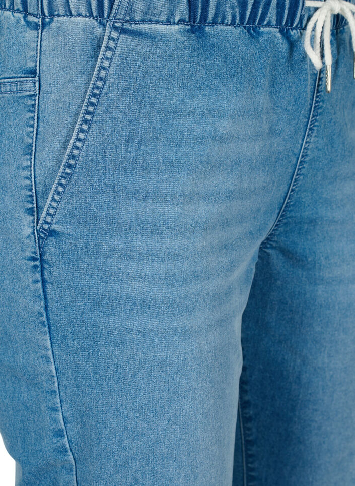 Denim joggers met zakken, Light Blue Denim, Packshot