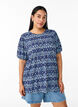 Blouse met korte mouwen, Blauw, Model image number 0