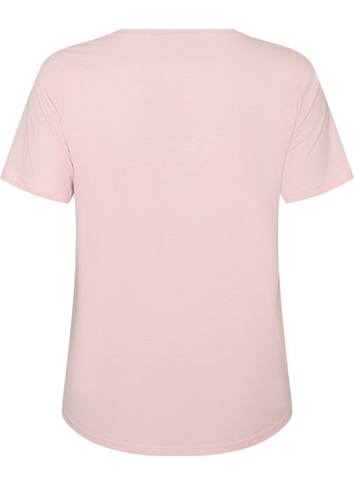 T-shirt met print, Roze, Packshot image number 1