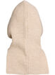 Gebreide balaclava met trekkoordjes, Beige, Packshot image number 1