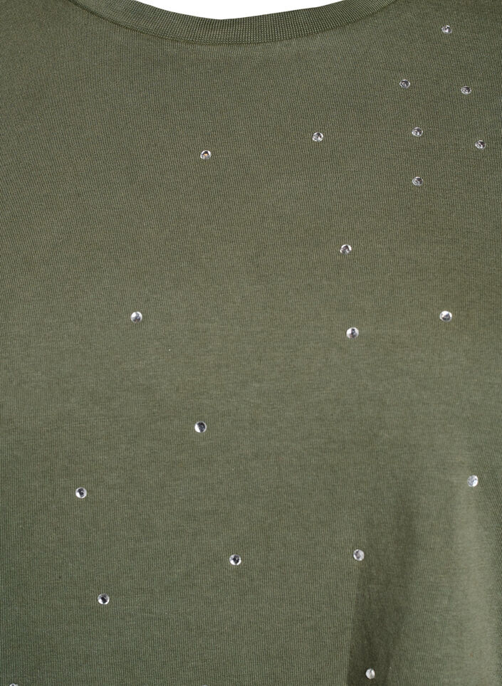 T-shirt in biologisch katoen met een coole print, Groen, Packshot image number 2