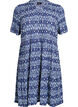Robe &agrave; motifs avec empi&egrave;cements, Bleu, Packshot image number 0