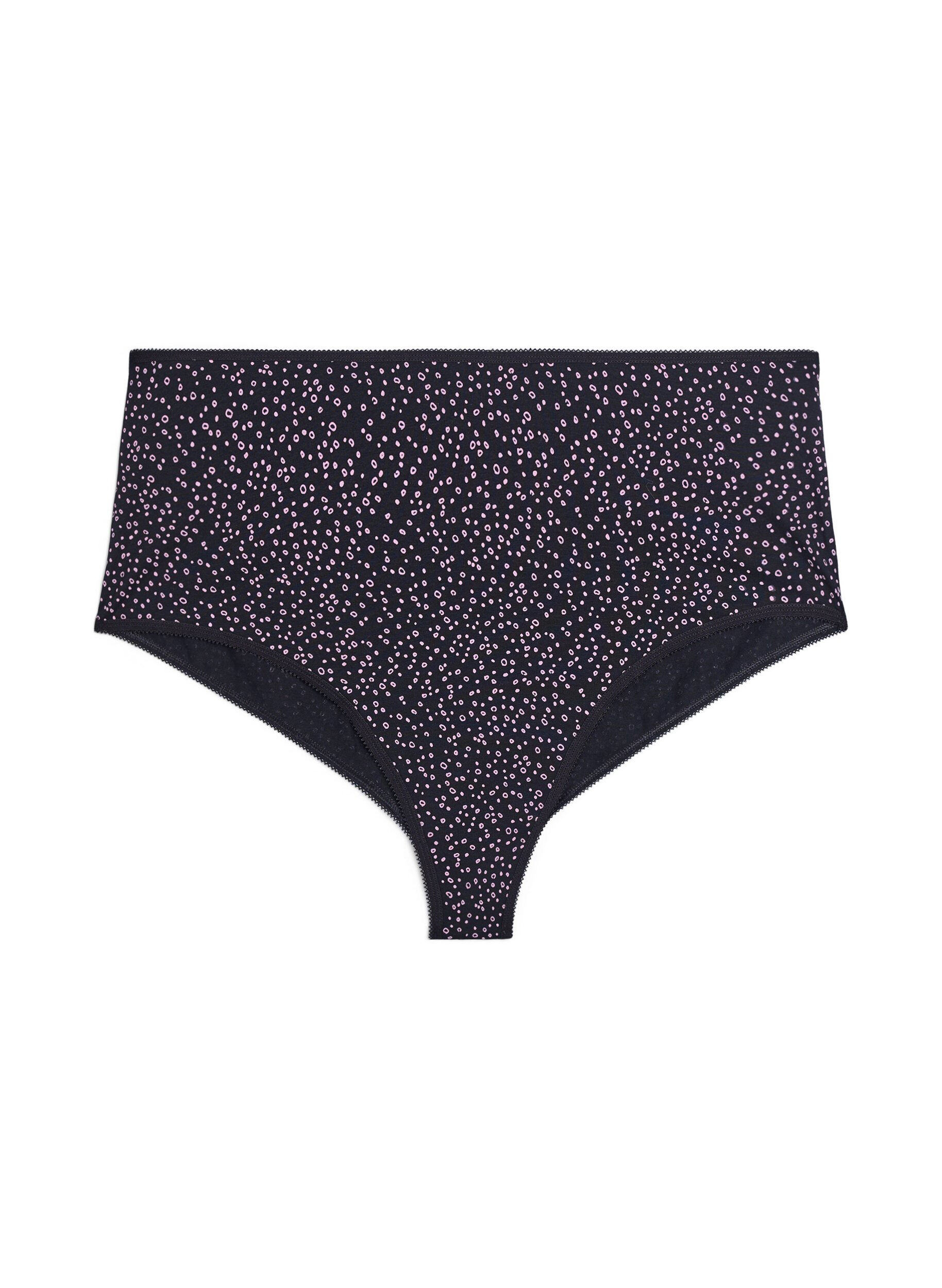 Zizzi7-pack hipsterslip met normale taille, Paars, Packshot image number 3