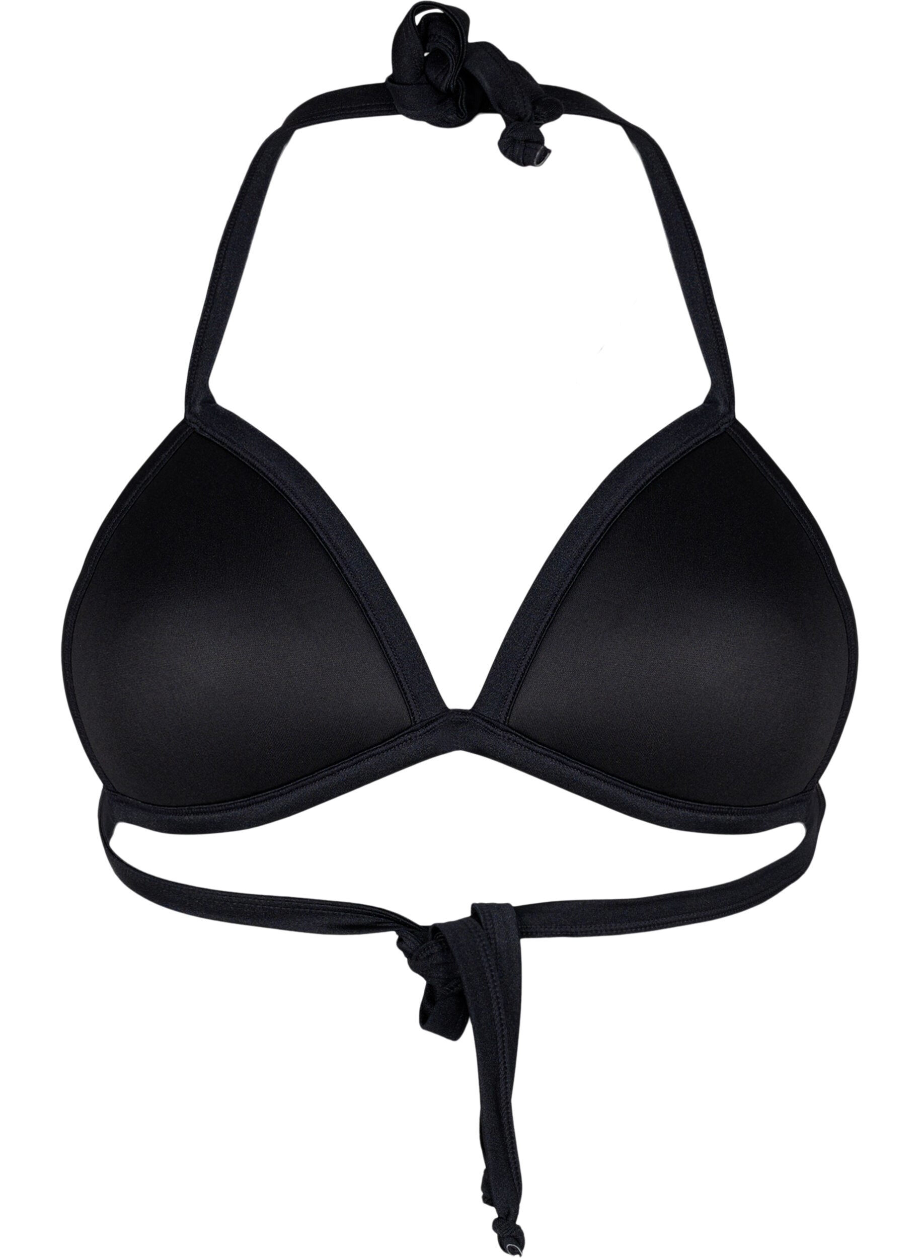ZizziEffen driehoekige bikinitop, Zwart, Packshot image number 1
