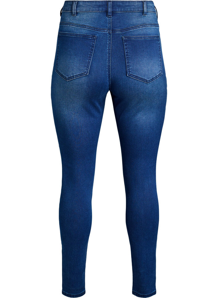 Super slim Amy jeans met hoge taille, Blauw, Packshot image number 1