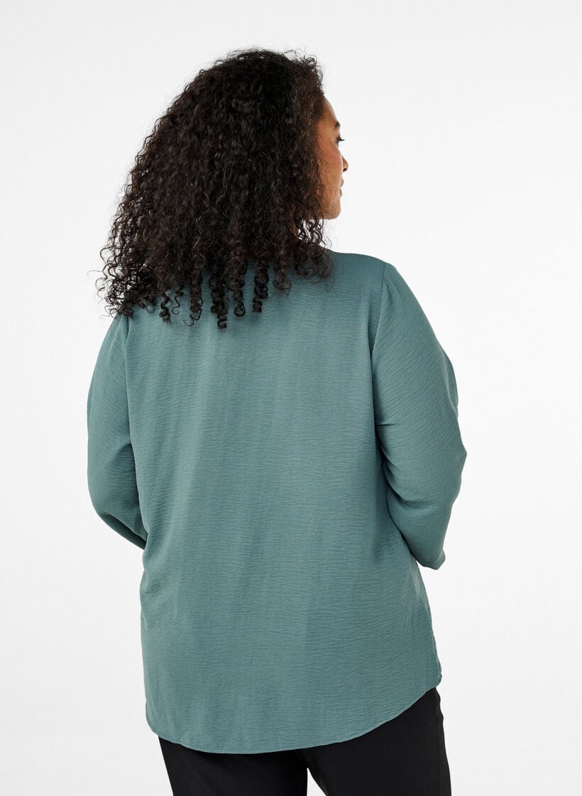 FLASH - Blouse met 3/4 mouwen, Groen, Model image number 2