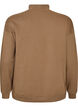 Sweatshirt met hoge hals en sportief motief op de voorkant, Bruin, Packshot image number 1