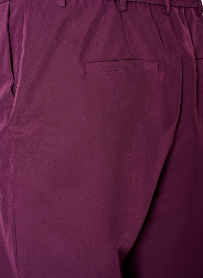 Broek met zakken en rechte pijpen, Paars, Packshot image number 3