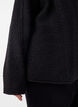 Cardigan ample avec poches, Noir, Model image number 3