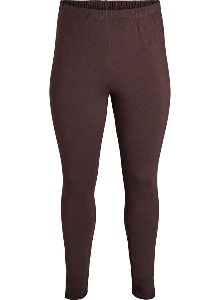 Katoenen legging met voering, Bruin, Packshot image number 0