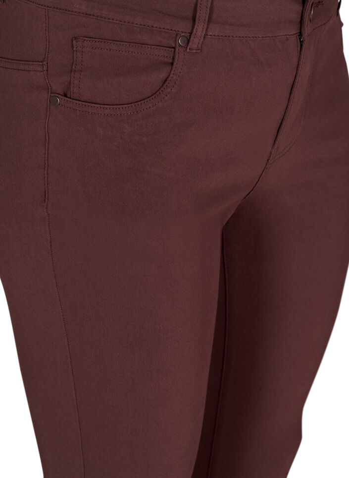 Slim fit broek met zakken, Donker Bordeaux, Packshot image number 2