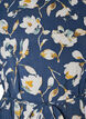 Enkellange jurk met vlindermouwen en strikceintuur, Blauw, Packshot image number 2
