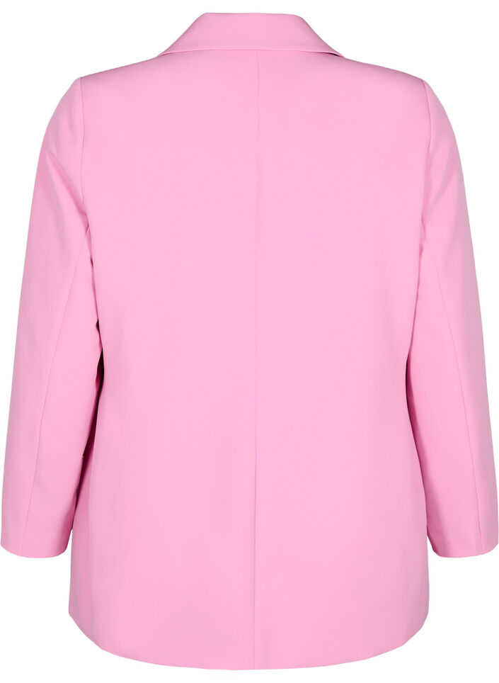 Klassieke blazer met knoopsluiting, Begonia Pink, Packshot