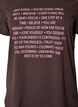 T-shirt met motief, Bruin, Packshot image number 2